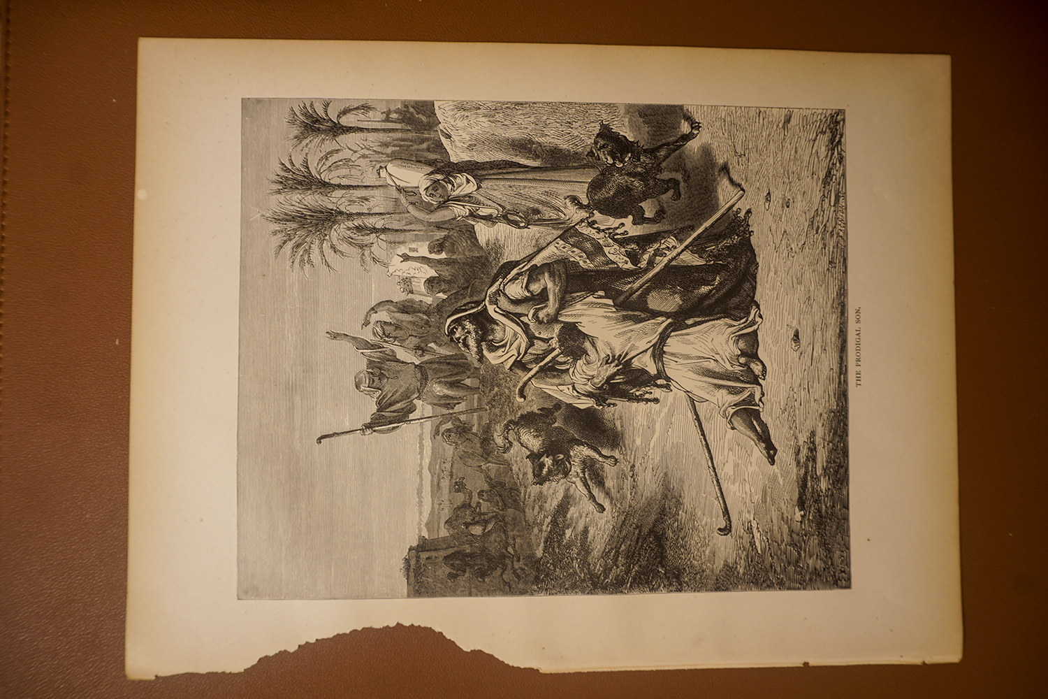 The Prodigal Son, complete original page showing paper edges and condition
