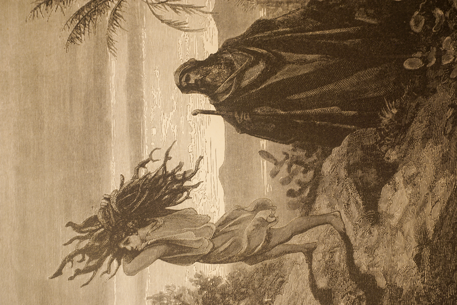The Temptation of Jesus, photograph of the original illustration