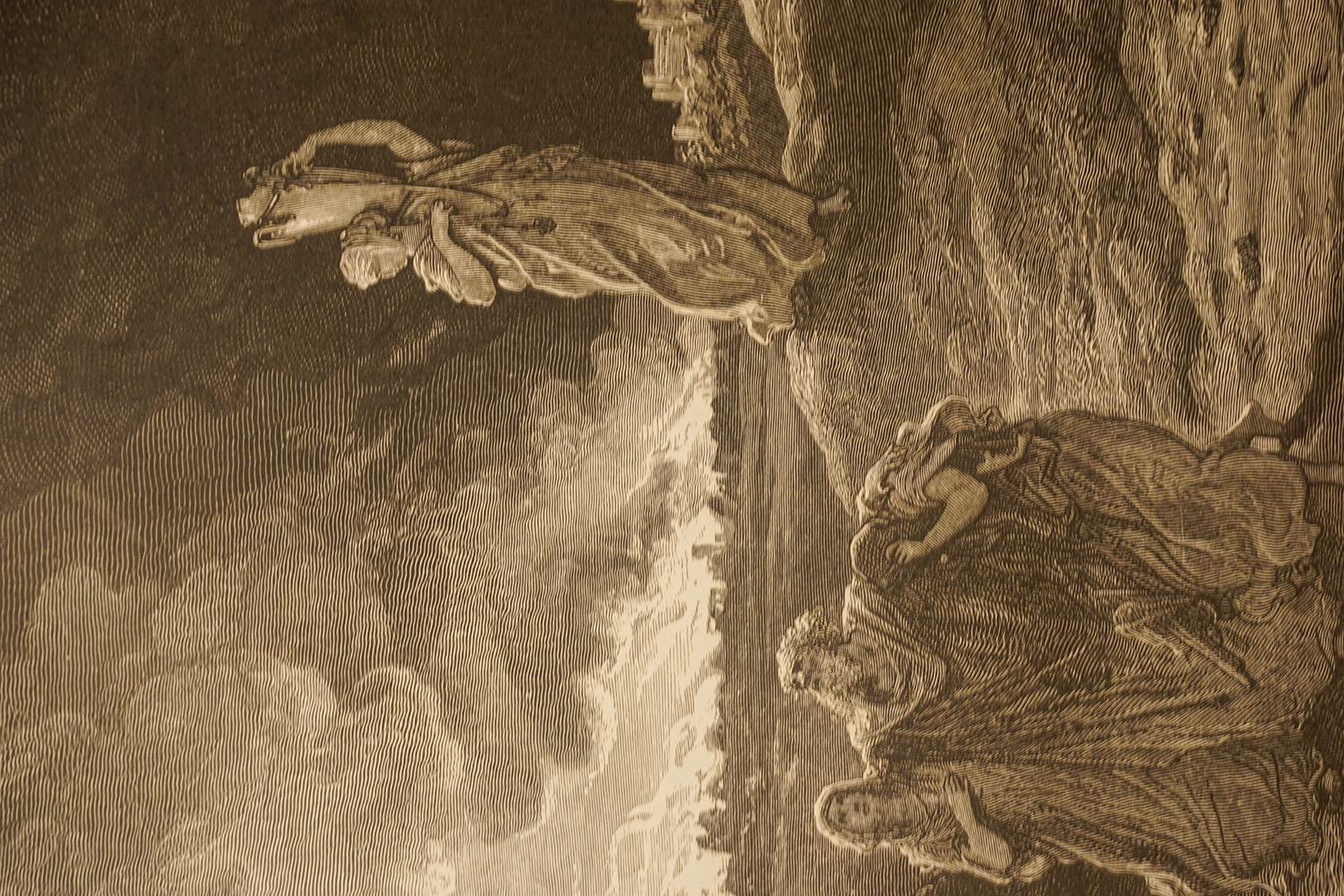 The Flight of Lot, photograph of the original illustration